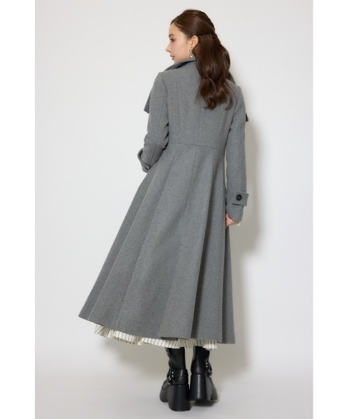 rienda(リエンダ)の「25オーバーネックシンデレララインコート 秋服 冬服(ステンカラーコート・レディース・マルチ/ブラック/ライトベージュ・MEDIUM/SMALL)」の22枚目の写真