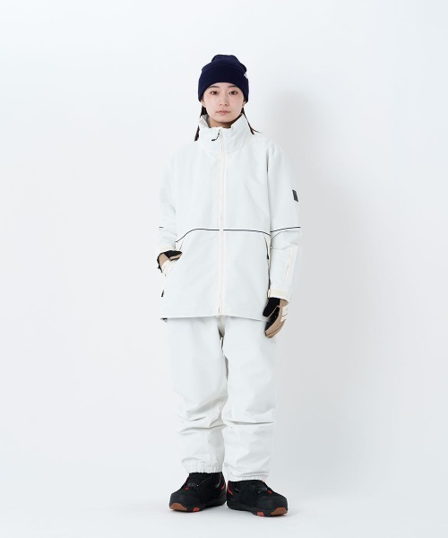 Ocean Pacific(オーシャンパシフィック)の「【OP:オーピー】レディースパイピングスノージャケット(単品) スキー スノボー(その他アウター・レディース・ホワイト/ブラック/ベージュ/ネイビー/ホワイト×ピンク・LARGE/SMALL/MEDIUM)」の15枚目の写真