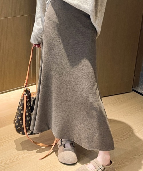 SallyLunn(サリーラン)の「Aラインニットスカート(スカート・レディース・ブラック/ブラウン/ホワイト/グレー・MEDIUM/LARGE)」の11枚目の写真