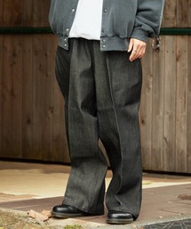 BEN DAVIS（ベンデイビス）の「BEN DAVIS/ベンデイビス GORILLA CUT PANTS ゴリラカット 極太パンツ（デニムパンツ・レディース）」