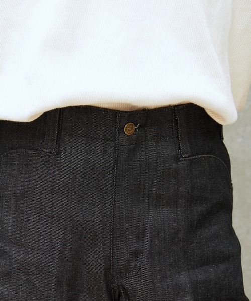 BEN DAVIS（ベンデイビス）の「BEN DAVIS/ベンデイビス GORILLA CUT PANTS ゴリラカット 極太パンツ（デニムパンツ・メンズ・ブラック/ネイビー・36/34/32/30）」の6枚目の写真