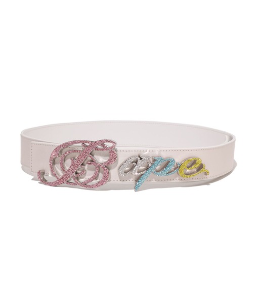 BAPE LOGO BELT W/ RHINESTONES（ベルト）｜A BATHING APE（ア
