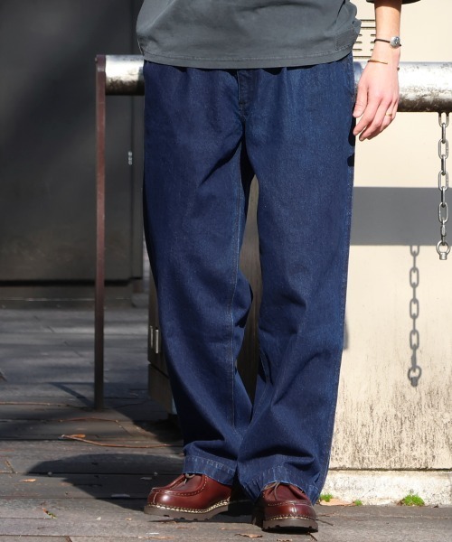 KRIFF MAYER(クリフメイヤー)の「<父の日ギフトにもおすすめ>デニムウエスタンパンツ(デニムパンツ・メンズ・ライトブルー/ストライプ/ダークブルー・LARGE/MEDIUM/SMALL/X-LARGE)」の1枚目の写真