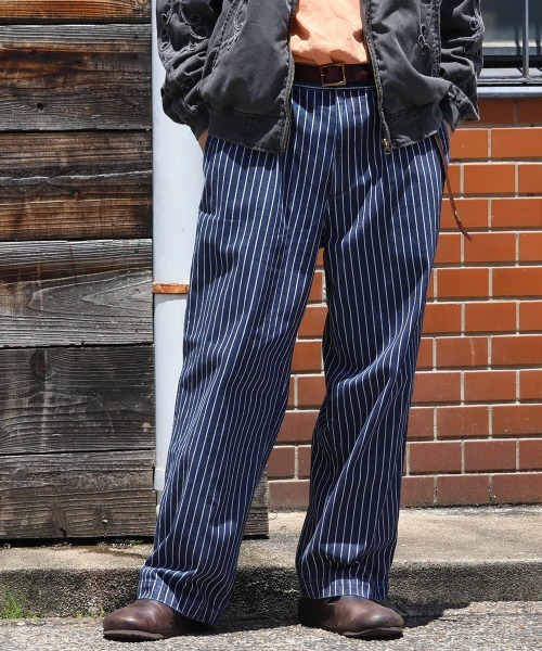 KRIFF MAYER(クリフメイヤー)の「<父の日ギフトにもおすすめ>デニムウエスタンパンツ(デニムパンツ・メンズ・ライトブルー/ストライプ/ダークブルー・LARGE/MEDIUM/SMALL/X-LARGE)」の3枚目の写真