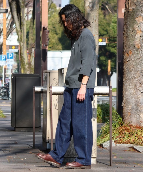 KRIFF MAYER(クリフメイヤー)の「<父の日ギフトにもおすすめ>デニムウエスタンパンツ(デニムパンツ・メンズ・ライトブルー/ストライプ/ダークブルー・LARGE/MEDIUM/SMALL/X-LARGE)」の8枚目の写真