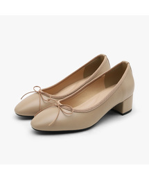 Retive ベーシック リボン パンプスヒール (4cm)