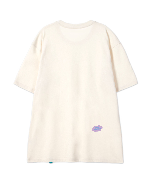 ASTRAL PROJECTION（アストラルプロジェクション）の「[ビヨンドウィズアストラル]コットンルーズフィット半袖Tシャツ_バターミルク（Tシャツ/カットソー・メンズ・その他・LARGE/MEDIUM/X-LARGE/XX-LARGE）」の2枚目の写真