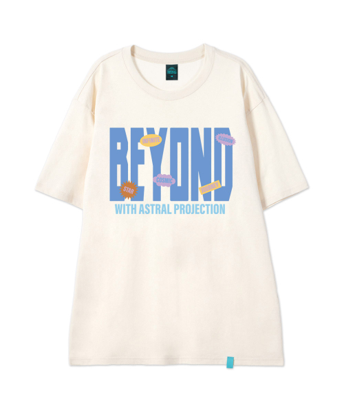 ASTRAL PROJECTION（アストラルプロジェクション）の「[ビヨンドウィズアストラル]コットンルーズフィット半袖Tシャツ_バターミルク（Tシャツ/カットソー・メンズ・その他・LARGE/MEDIUM/X-LARGE/XX-LARGE）」の3枚目の写真