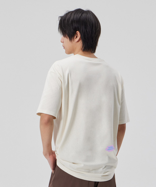 ASTRAL PROJECTION（アストラルプロジェクション）の「[ビヨンドウィズアストラル]コットンルーズフィット半袖Tシャツ_バターミルク（Tシャツ/カットソー・メンズ・その他・LARGE/MEDIUM/X-LARGE/XX-LARGE）」の4枚目の写真