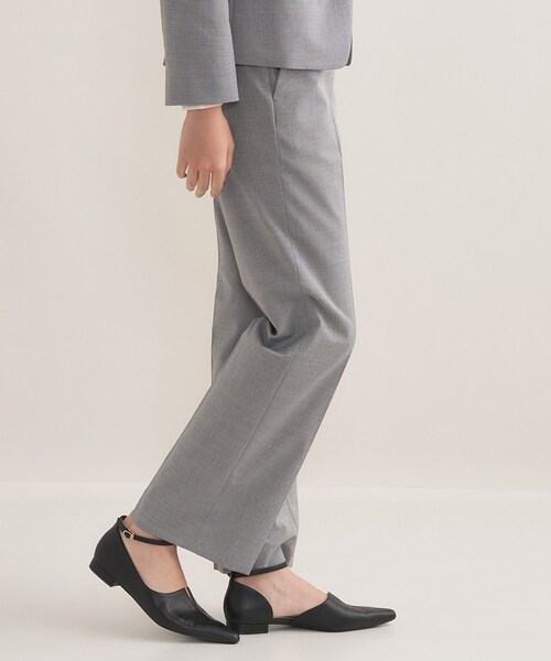 ウール混／スーツ】ストレートパンツ（スーツパンツ）｜INDIVI