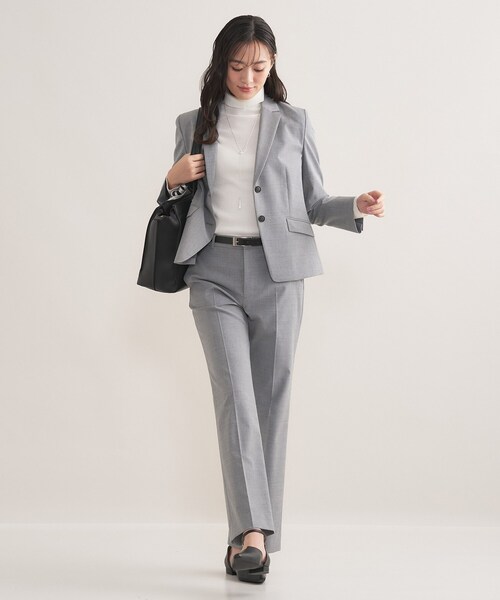 セール】【ウール混／スーツ】ストレートパンツ（スーツパンツ