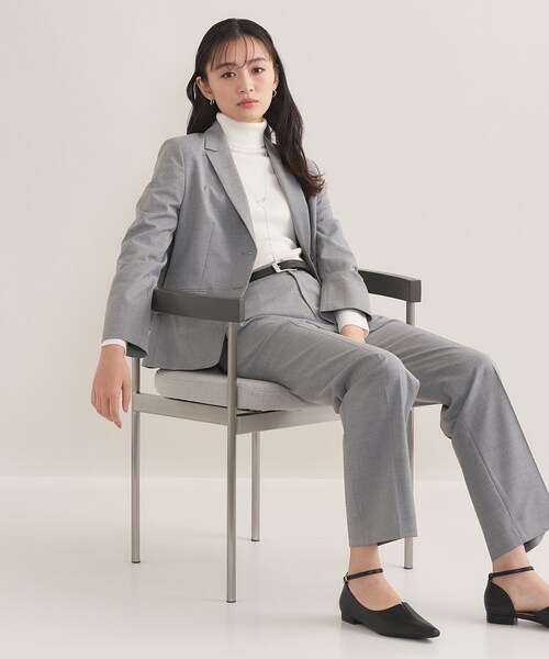 セール】【ウール混／スーツ】ストレートパンツ（スーツパンツ