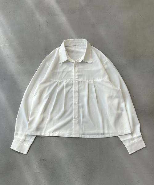 MandO(Auntie Rosa)(エムオー)の「クロップドタックアソートシャツ(シャツ/ブラウス・メンズ・オフホワイト/ホワイト系その他2/ブラウン系その他/ホワイト系その他・MEDIUM/LARGE)」の7枚目の写真