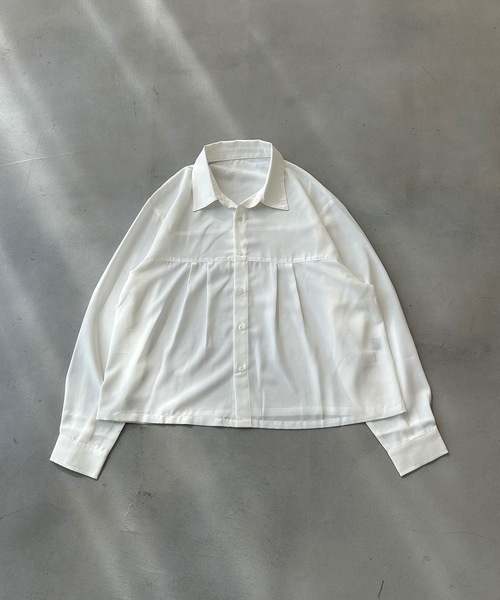 MandO(Auntie Rosa)(エムオー)の「クロップドタックアソートシャツ(シャツ/ブラウス・メンズ・オフホワイト/ホワイト系その他2/ブラウン系その他/ホワイト系その他・MEDIUM/LARGE)」の8枚目の写真