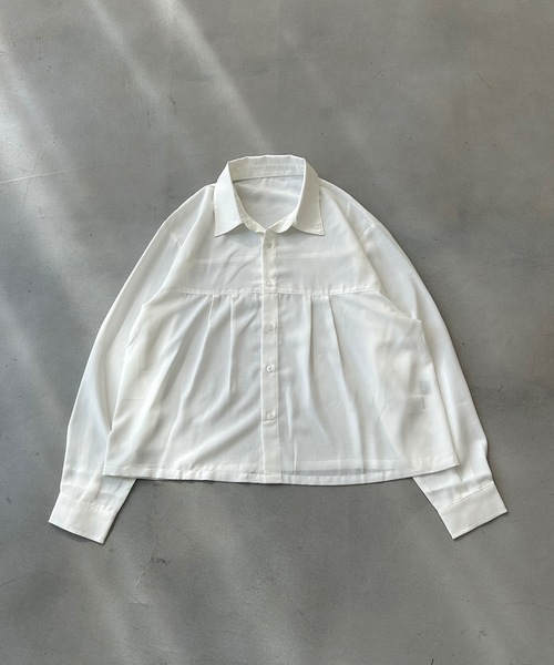 MandO(Auntie Rosa)(エムオー)の「クロップドタックアソートシャツ(シャツ/ブラウス・メンズ・オフホワイト/ホワイト系その他2/ブラウン系その他/ホワイト系その他・MEDIUM/LARGE)」の9枚目の写真