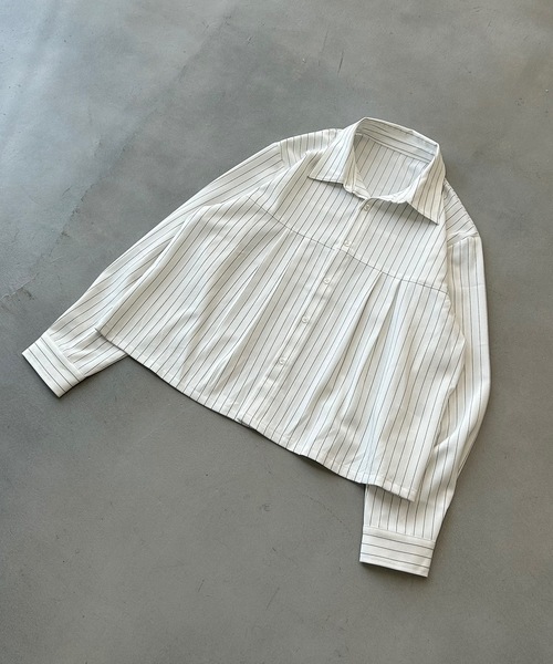 MandO(Auntie Rosa)(エムオー)の「クロップドタックアソートシャツ(シャツ/ブラウス・メンズ・オフホワイト/ホワイト系その他2/ブラウン系その他/ホワイト系その他・MEDIUM/LARGE)」の22枚目の写真