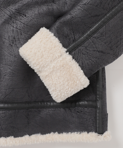 セール】ヴィンテージ加工 B-3 フライトジャケット（ムートンコート