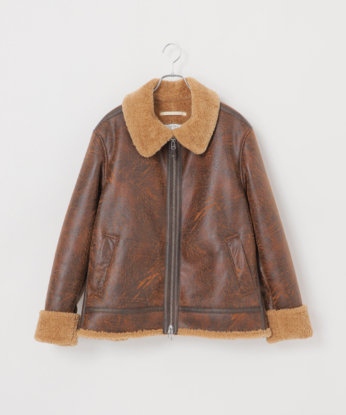 セール】ヴィンテージ加工 B-3 フライトジャケット（ムートンコート