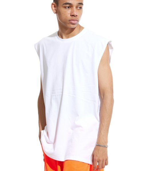 CREAM SODA LAB(クリームソーダラボ)の「ベーシックオーバーサイズスリーブレスホワイト(Tシャツ/カットソー・メンズ・その他・X-LARGE/LARGE/MEDIUM)」の1枚目の写真