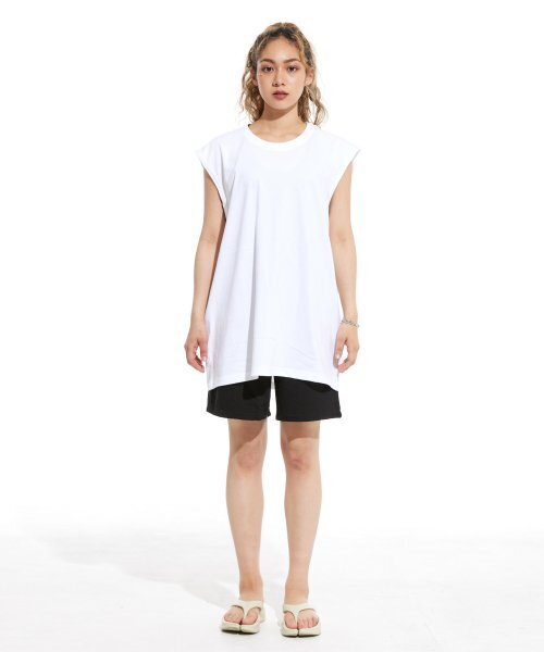 CREAM SODA LAB(クリームソーダラボ)の「ベーシックオーバーサイズスリーブレスホワイト(Tシャツ/カットソー・メンズ・その他・X-LARGE/LARGE/MEDIUM)」の6枚目の写真