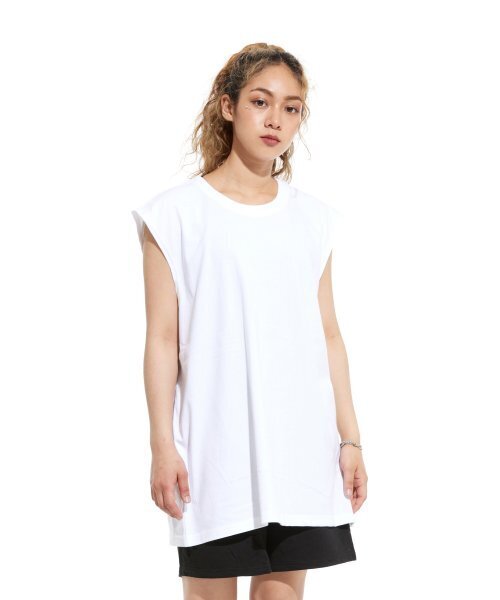 CREAM SODA LAB(クリームソーダラボ)の「ベーシックオーバーサイズスリーブレスホワイト(Tシャツ/カットソー・メンズ・その他・X-LARGE/LARGE/MEDIUM)」の7枚目の写真