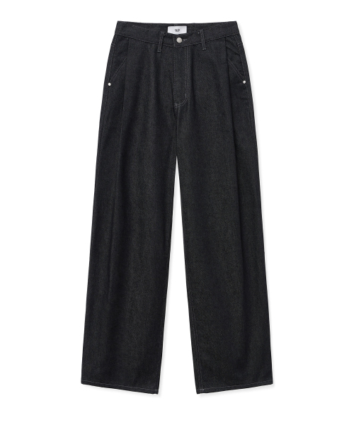 WEST GRAND BOULEVARD(ウエストグランドブルバード)の「ヒューズワイドワンタック生地デニムパンツBLACKINDIGO(デニムパンツ・レディース・その他・MEDIUM/LARGE/X-LARGE/X-SMALL/SMALL)」の20枚目の写真
