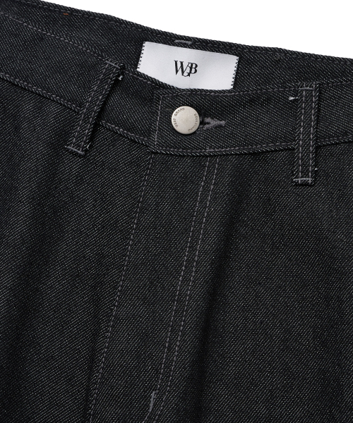 WEST GRAND BOULEVARD(ウエストグランドブルバード)の「ヒューズワイドワンタック生地デニムパンツBLACKINDIGO(デニムパンツ・レディース・その他・MEDIUM/LARGE/X-LARGE/X-SMALL/SMALL)」の14枚目の写真