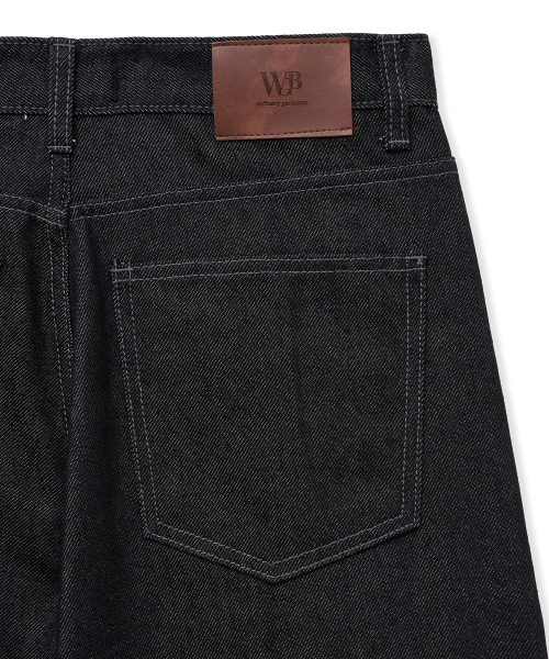WEST GRAND BOULEVARD(ウエストグランドブルバード)の「ヒューズワイドワンタック生地デニムパンツBLACKINDIGO(デニムパンツ・レディース・その他・MEDIUM/LARGE/X-LARGE/X-SMALL/SMALL)」の17枚目の写真