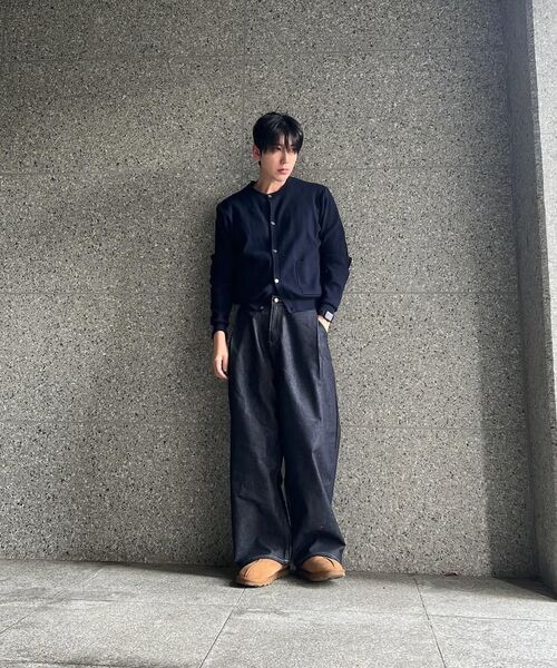 WEST GRAND BOULEVARD(ウエストグランドブルバード)の「ヒューズワイドワンタック生地デニムパンツBLACKINDIGO(デニムパンツ・レディース・その他・MEDIUM/LARGE/X-LARGE/X-SMALL/SMALL)」の9枚目の写真