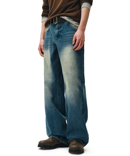 DECET(デケト)の「Mid Rise Wide Jeans DCPT027GNBlue(デニムパンツ・レディース・その他・34/32/30/26/28)」の3枚目の写真