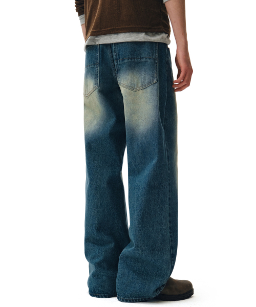 DECET(デケト)の「Mid Rise Wide Jeans DCPT027GNBlue(デニムパンツ・レディース・その他・34/32/30/26/28)」の2枚目の写真