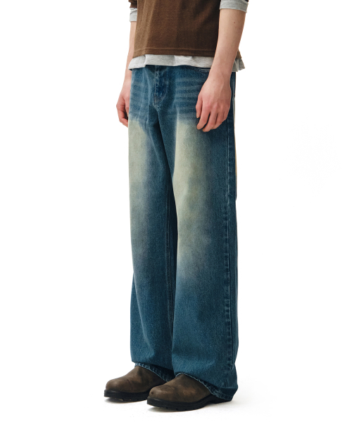 DECET(デケト)の「Mid Rise Wide Jeans DCPT027GNBlue(デニムパンツ・レディース・その他・34/32/30/26/28)」の10枚目の写真