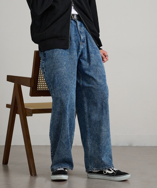 GUNG HO（ガンホー）の「【GUNG HO】GH5S013D DENIM BAGGY PANTS（デニムパンツ・メンズ・ブラック系その他2/ブルー系その他2/ホワイト/ブラック系1/ブルー系その他・S/M/L/XL）」の4枚目の写真