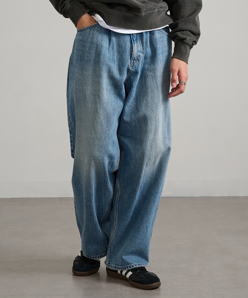 GUNG HO（ガンホー）の「【GUNG HO】GH5S013D DENIM BAGGY PANTS（デニムパンツ・メンズ・ブラック系その他2/ブルー系その他2/ホワイト/ブラック系1/ブルー系その他・S/M/L/XL）」の5枚目の写真