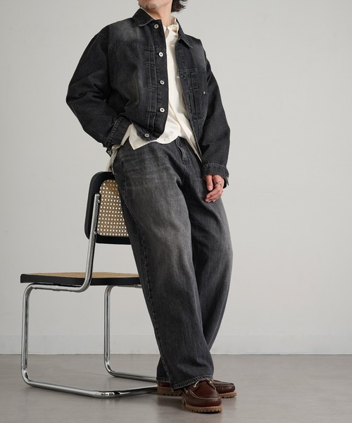 GUNG HO(ガンホー)の「【GUNG HO】GH5S013D DENIM BAGGY PANTS(デニムパンツ・メンズ・ブラック系その他2/ブルー系その他2/ホワイト/ブラック系1/ブルー系その他・S/M/L/XL)」の6枚目の写真