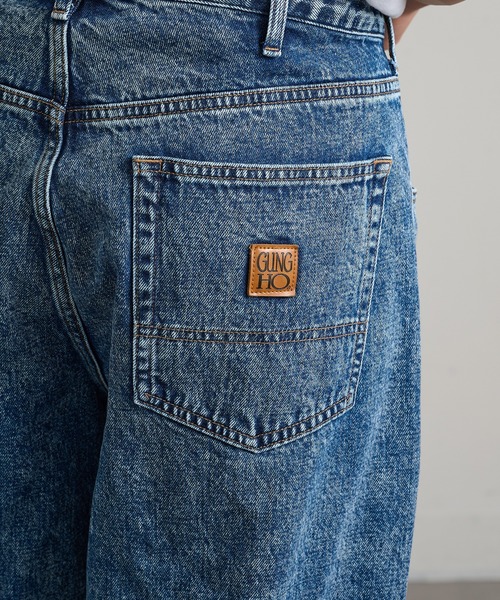 GUNG HO(ガンホー)の「【GUNG HO】GH5S013D DENIM BAGGY PANTS(デニムパンツ・メンズ・ブラック系その他2/ブルー系その他2/ホワイト/ブラック系1/ブルー系その他・S/M/L/XL)」の17枚目の写真