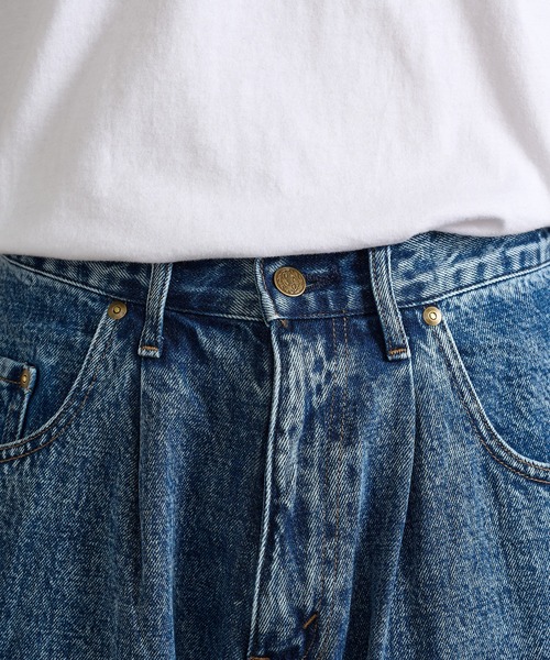 GUNG HO(ガンホー)の「【GUNG HO】GH5S013D DENIM BAGGY PANTS(デニムパンツ・メンズ・ブラック系その他2/ブルー系その他2/ホワイト/ブラック系1/ブルー系その他・S/M/L/XL)」の15枚目の写真