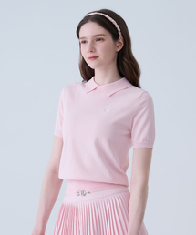 LORDLOAR（ロードロアル）の「Round neck collar knit PINK（ニット/セーター）」