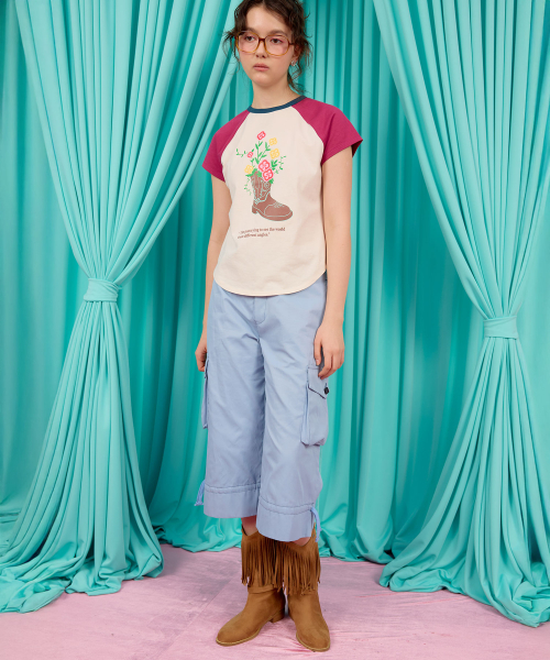HERETIC（ヘレティック）の「BERMUDA CARGO PANTS / skyblue（その他パンツ・レディース・その他・FREE）」の2枚目の写真