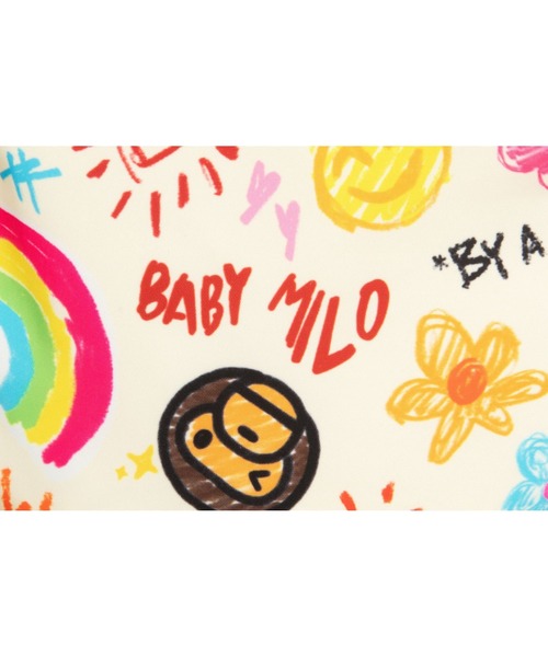 A BATHING APE(アベイシングエイプ)の「BABY MILO SMALL BACKPACK(バックパック/リュック・メンズ・ピンク/アイボリー・FREE)」の9枚目の写真