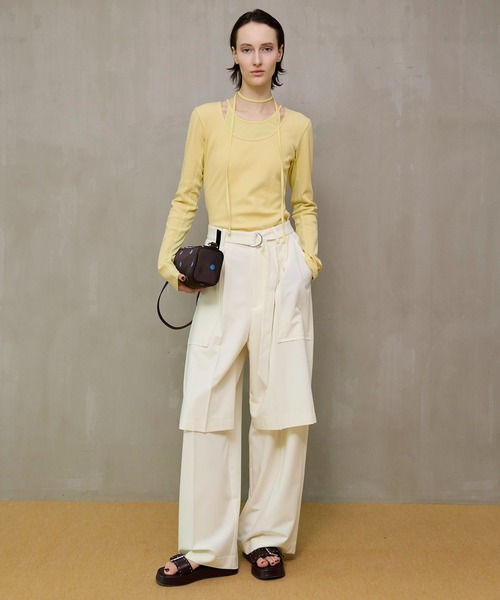 MAISON SPECIAL（メゾンスペシャル）の「【PRE-ORDER】Slice Knee Work Pants/スライスニースーチングワークパンツ（その他パンツ・レディース・ブラウン/ホワイト/グレー/ブラック・38/36/34）」の17枚目の写真