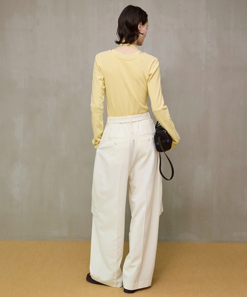 MAISON SPECIAL（メゾンスペシャル）の「【PRE-ORDER】Slice Knee Work Pants/スライスニースーチングワークパンツ（その他パンツ・レディース・ブラウン/ホワイト/グレー/ブラック・38/36/34）」の19枚目の写真