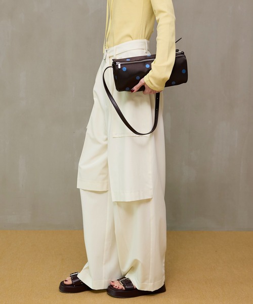 MAISON SPECIAL（メゾンスペシャル）の「【PRE-ORDER】Slice Knee Work Pants/スライスニースーチングワークパンツ（その他パンツ・レディース・ブラウン/ホワイト/グレー/ブラック・38/36/34）」の21枚目の写真