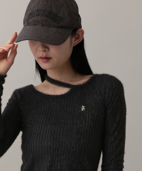 AVANDRESS(アバンドレス )の「AVANDRESS/FUZZ HOLE ロングスリーブ(Tシャツ/カットソー・レディース・チャコール/ブラック・SMALL)」の20枚目の写真