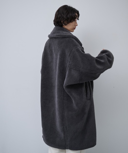 AIC.（エーアイシー）の「ボアロングテーラードコート（チェスターコート・レディース・モカ/チャコールグレー・FREE）」の15枚目の写真