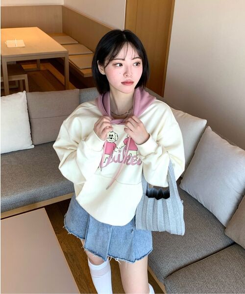 WaiKei(ワイケイ)の「マルチーズカラーブロックフードパーカーアイボリー(パーカー・レディース・その他・1/2)」の10枚目の写真
