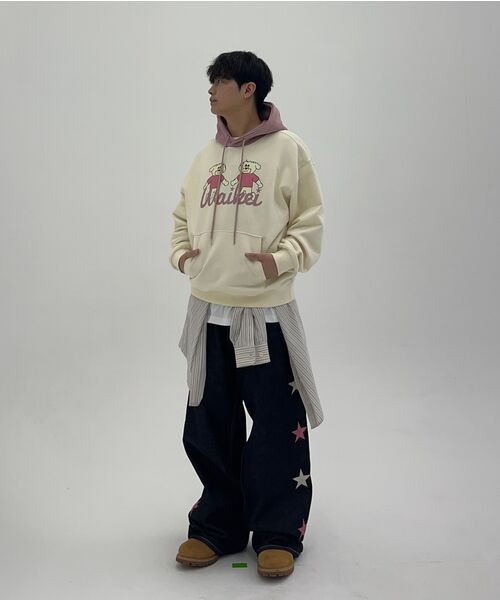 WaiKei(ワイケイ)の「マルチーズカラーブロックフードパーカーアイボリー(パーカー・レディース・その他・1/2)」の11枚目の写真