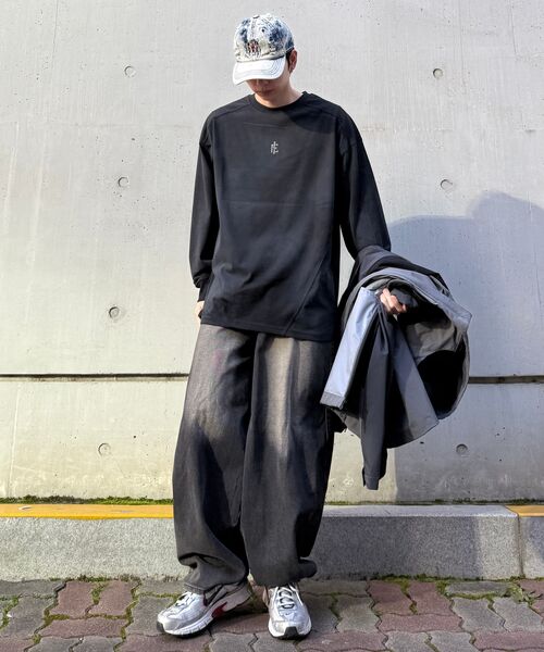 INEXCIS(イネクシス)の「スプラッター ロングスリーブ (ブラック)(Tシャツ/カットソー・メンズ・ブラック・FREE)」の9枚目の写真