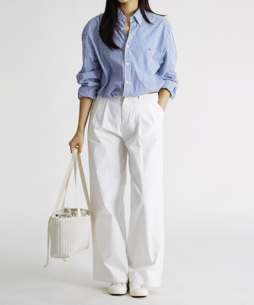 GREEN STUFF(グリーンスタッフ)の「boat string bag 66 corduroy canvas - ivory S(エコバッグ/サブバッグ・レディース・その他・FREE)」の5枚目の写真