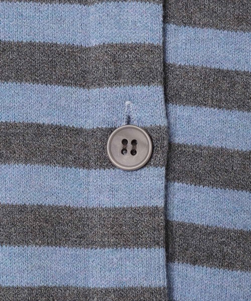 3.3 Field Trip （3.3フィールドトリップ）の「3.3 Field Trip／ボーダーフーディーカーデ（Tシャツ/カットソー・レディース・アイボリー/ブルー/グレー・FREE）」の18枚目の写真